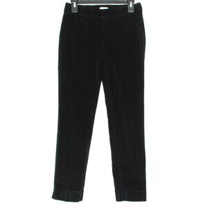 J Jill Pants Corduroy Minimalist Preppy Academia Classic Capsule Black Size 2 GV